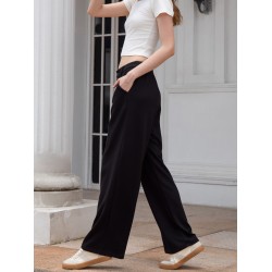 Summer Micro-flare Drape Casual Pants Straight-leg American Niche Design Slim Suit Pants For Women