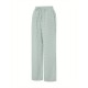 Women'S Wide Leg Polyester Pants - Casual All-Season Straight Leg Trousers with Elastic Waist and Pockets