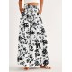 Floral Print Wide Leg Baggy Pants, Casual Drawstring Elastic Waist With Pockets Pants For Spring & Summer, Women's Clothing