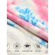 Cozy Oversized Sherpa Fleece Hoodie Blanket - Tie-Dye Wearable Blanket with Giant Pocket, Soft & Warm Shawl Wrap for Women and Men, Perfect Birthday Gift, Non-Stretch Knit Fabric, Hand Washable