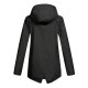 Plus Size Plush Lined Hooded Coat, Casual Long Sleeve Zipper Warm Coat For Winter, Women's Plus Size Clothing