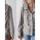 Women'S Plus Size Hooded Color Block Corduroy Jacket