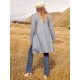 Women's Plus Size Casual Long Cardigan - Open Front, Knit Lightweight Sweater Jacket with Pockets, Machine Washable