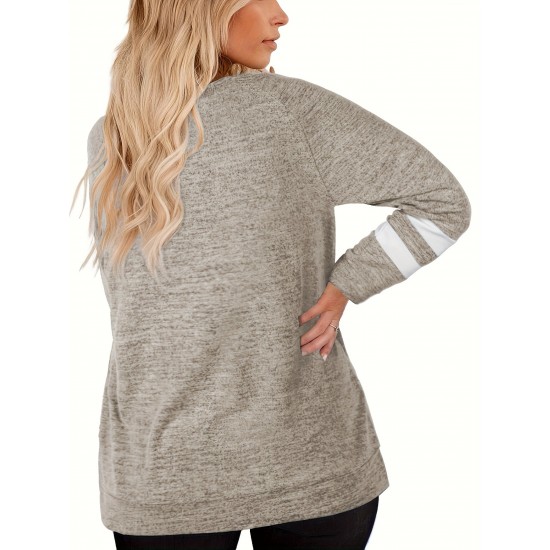 Plus Size Sweatshirts For Women Long Sleeve Oversized Casual Tunic Tops