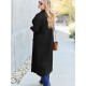 Women's Casual Open Front Cardigan with Pockets - Long Sleeve, Relaxed Fit, Solid Color, Stretchy Rayon Blend, Machine Washable - Perfect for Spring & Fall