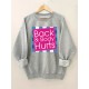 Plus Size Cozy Back & Body Hurts Print Pullover Sweatshirt - Soft, Casual, Long Sleeve Crew Neck Design for Fall & Spring - Women's Comfortable Plus Size Clothing for Everyday Wear