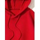 Chic Plus Size Womens Hoodie with Slogan Print - Adjustable Hood, Kangaroo Pockets, Long Sleeves - Perfect Casual Top for Fall & Winter - Comfortable, Stylish Plus Size Clothing