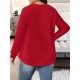 [Customer Favorite] Elegant Plus Size Solid Color Sweatshirt for Women - Crew Neck, Long Sleeve, Stretch Fabric, Machine Washable - Perfect for Fall/Winter