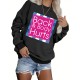 Plus Size Letter Print Sweatshirt, Crew Neck Casual Sweatshirt For Fall & Spring, Women's Plus Size Clothing