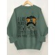 Plus Size I Like Print Sweatshirt, Casual Long Sleeve Crew Neck Pullover Sweatshirt, Women's Plus Size Clothing