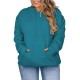 Women's Plus Size Hoodies Casual Long Sleeve Sweatshirts Drawstring Pullover Tops With Pocket