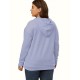 Women's Plus Size Hoodies Casual Long Sleeve Sweatshirts Drawstring Pullover Tops With Pocket