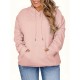 Women's Plus Size Hoodies Casual Long Sleeve Sweatshirts Drawstring Pullover Tops With Pocket