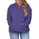 Women's Plus Size Hoodies Casual Long Sleeve Sweatshirts Drawstring Pullover Tops With Pocket